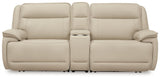 Double Deal 3-Piece Power Reclining Loveseat Sectional with Console