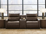 ModZ 3-Piece Power Reclining Sectional Loveseat with Audio Console