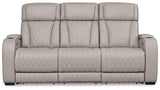 Boyington Dual Power Leather Sofa, Loveseat and Recliner