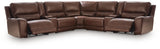 DeepWakes 7-Piece Reclining Sectional with Storage Consoles