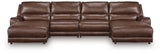 DeepWakes 4-Piece Reclining Sectional with Double Chaise