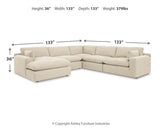 Elyza 5-Piece Sectional with Chaise
