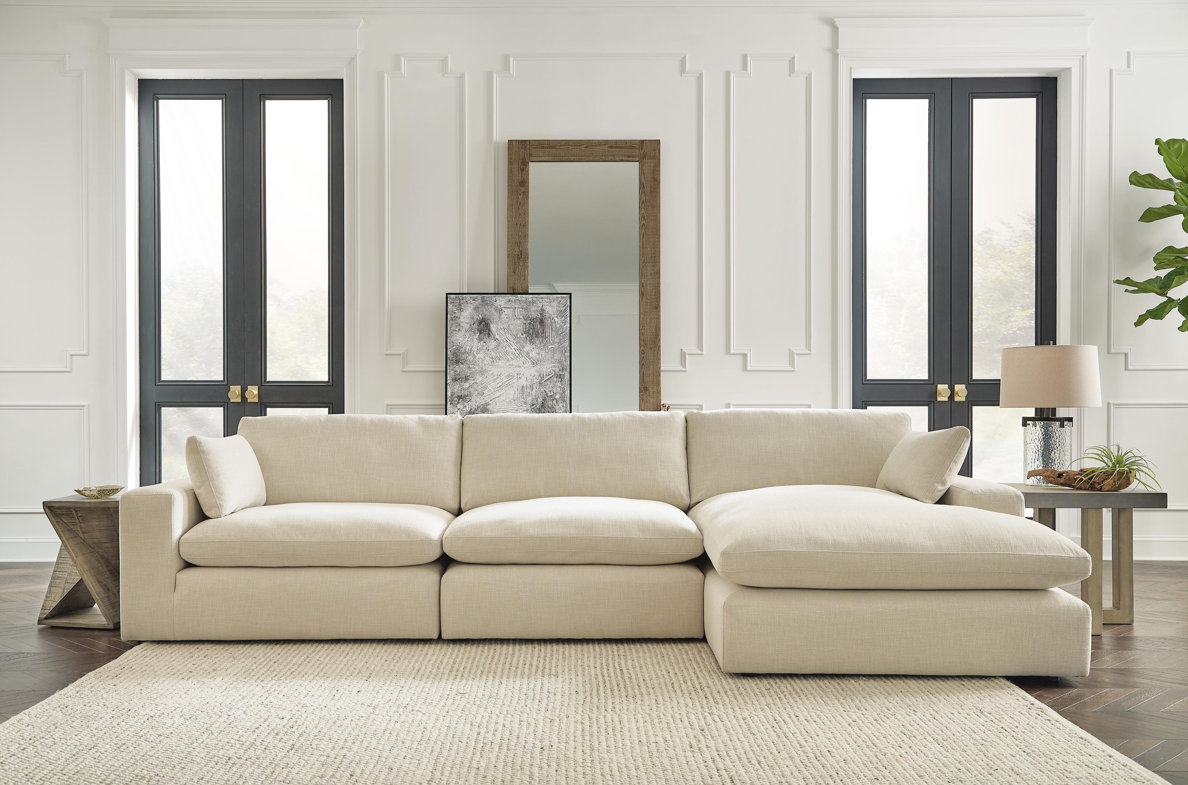 Elyza 3-Piece Sectional with Ottoman