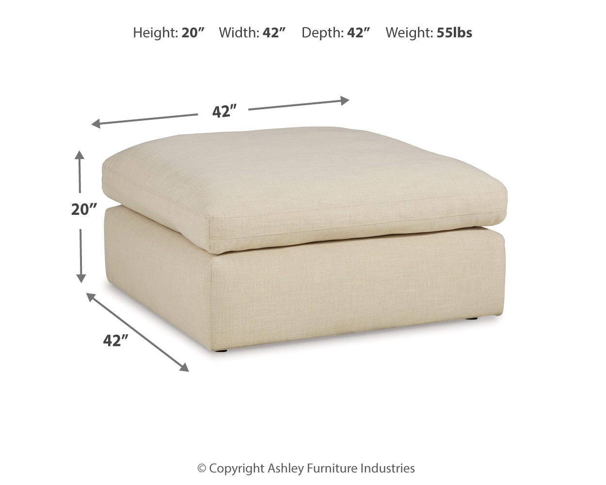 Elyza Oversized Accent Ottoman