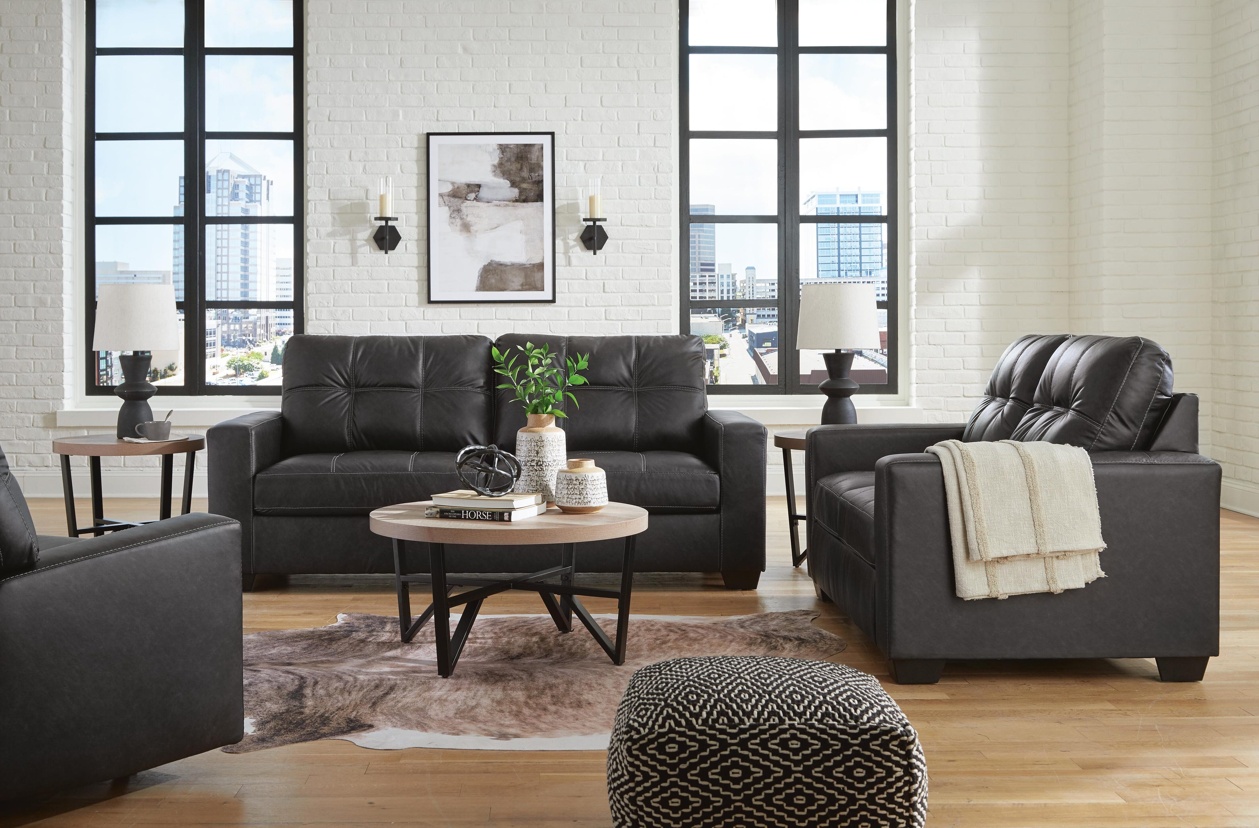Barlin Mills Sofa, Loveseat and Recliner