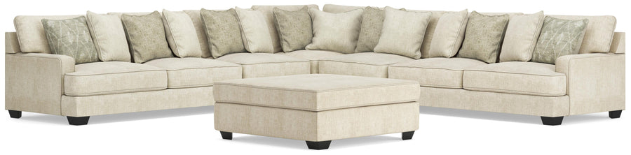 Rawcliffe 5-Piece Sectional and Oversized Ottoman