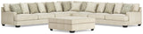 Rawcliffe 5-Piece Sectional and Oversized Ottoman