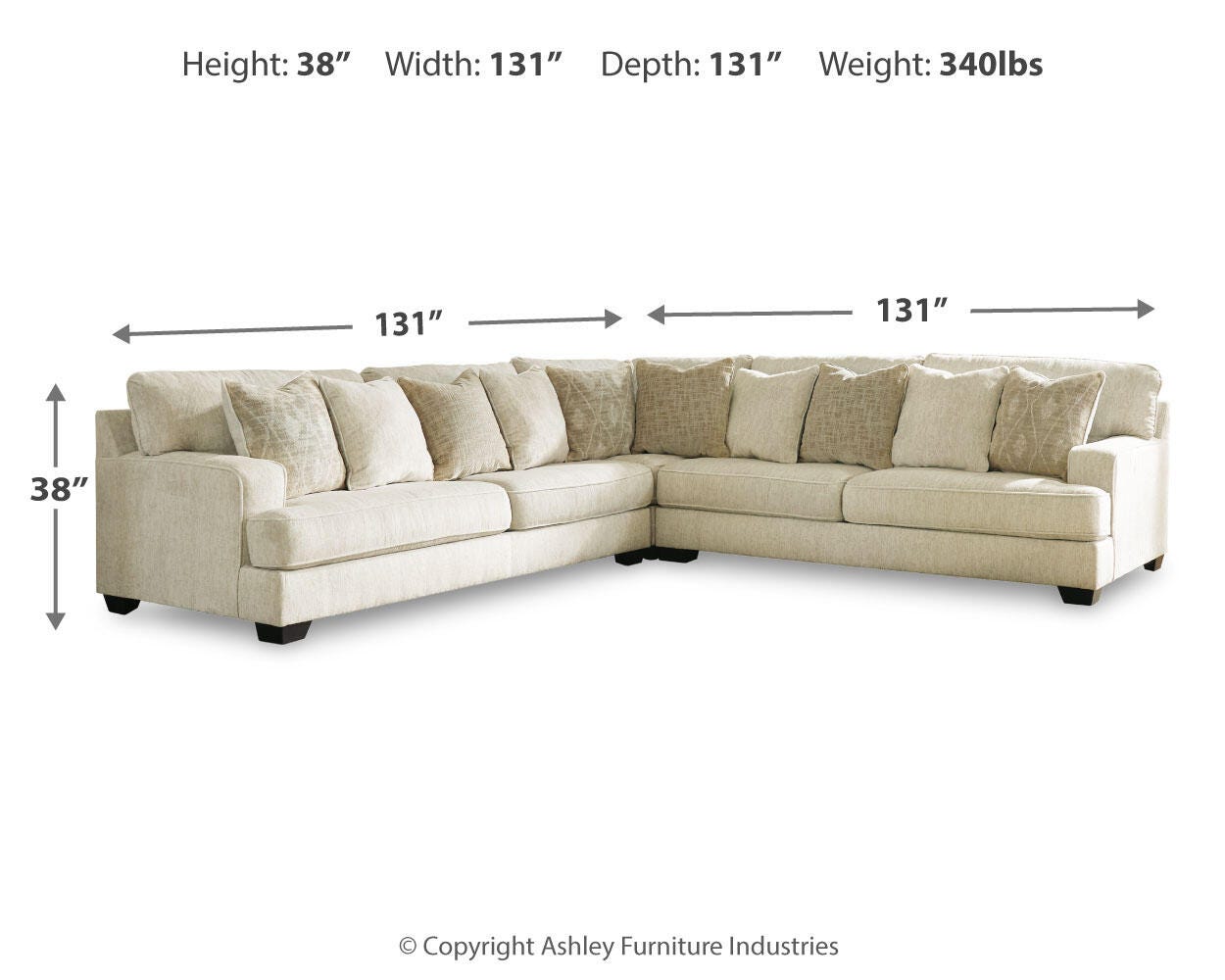 Rawcliffe 5-Piece Sectional