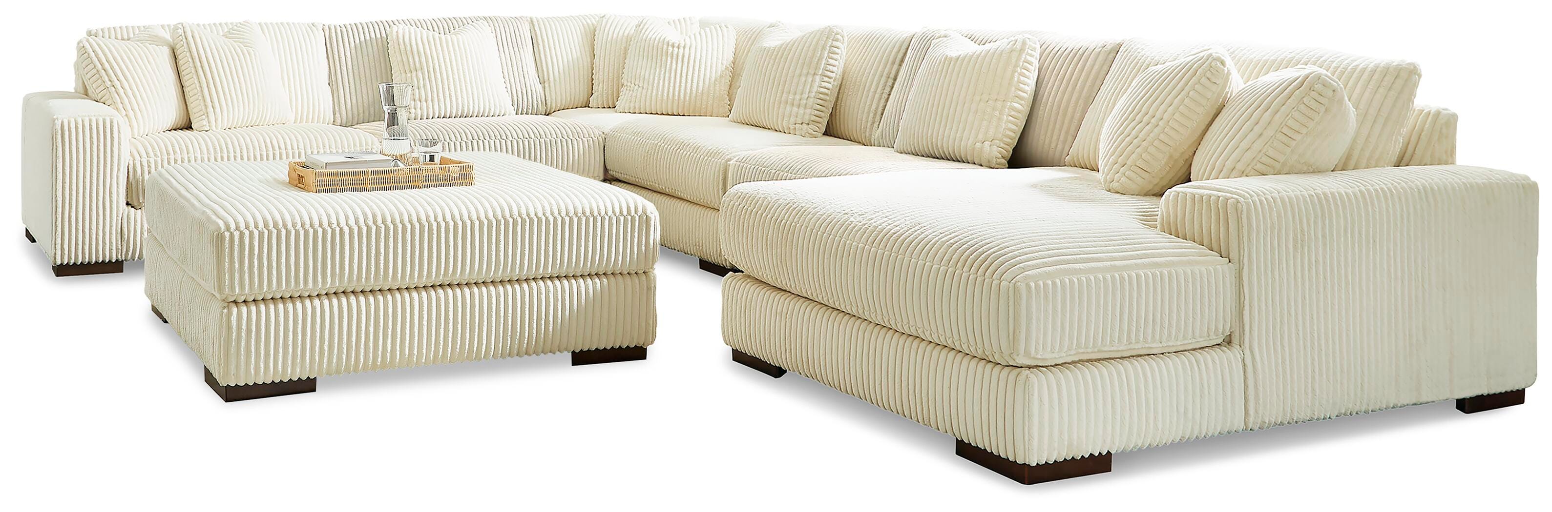 Lindyn 6-Piece Sectional with Ottoman