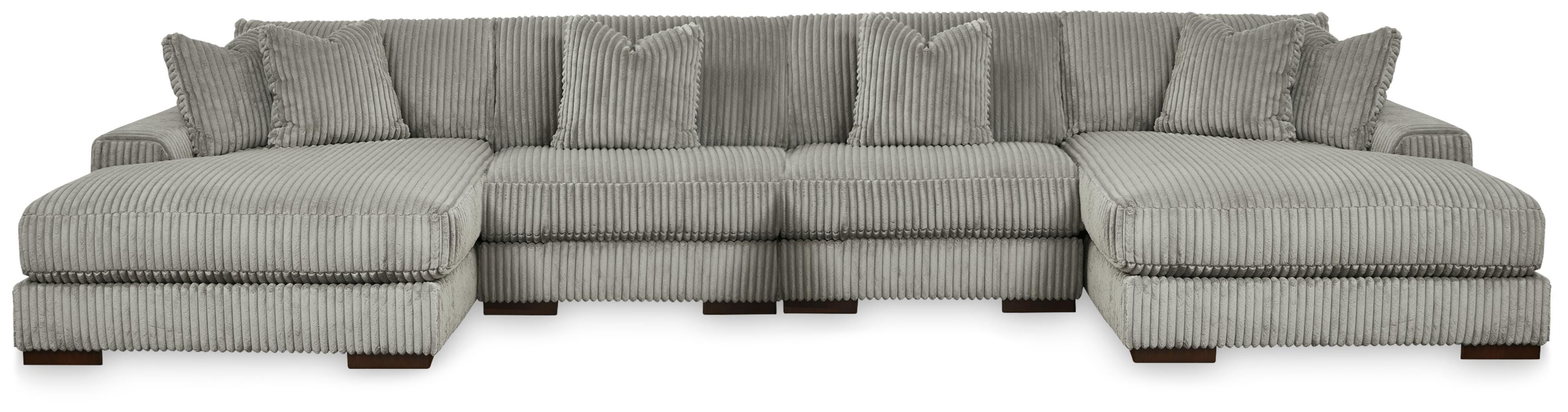 Lindyn 4-Piece Sectional with Double Chaise