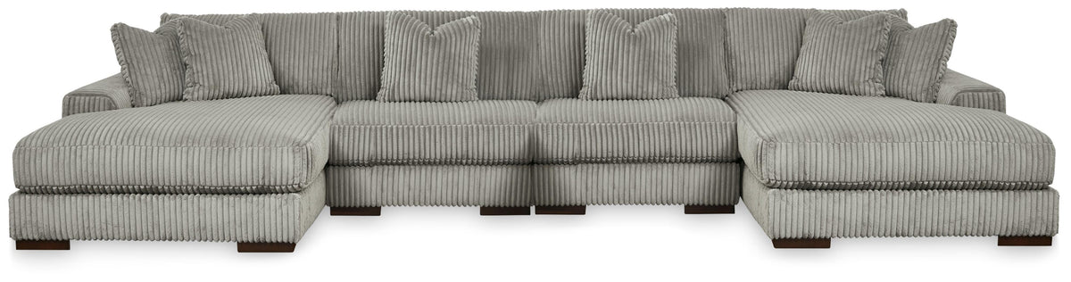 Lindyn 4-Piece Sectional with Double Chaise