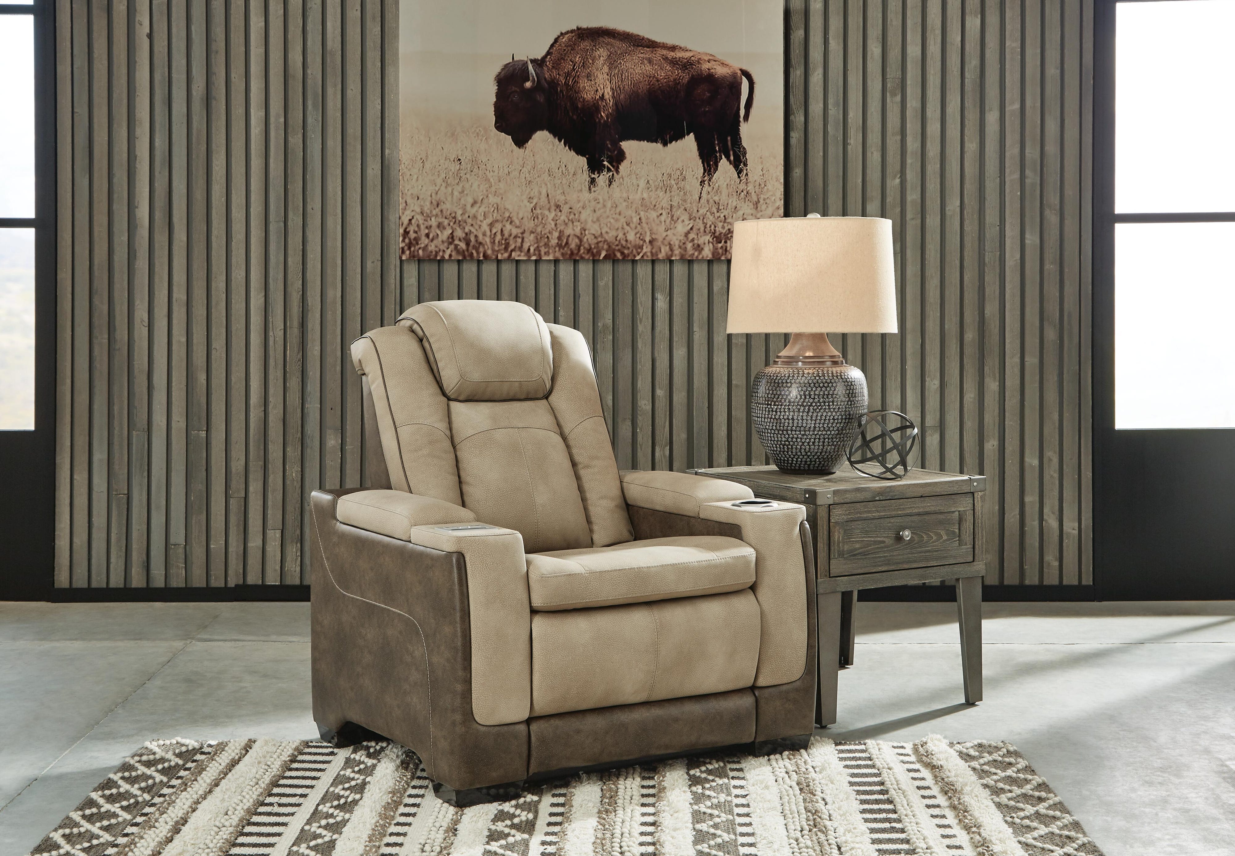 Next-Gen Durapella Power Reclining Loveseat and Power Recliner