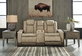 Next-Gen Durapella Power Reclining Loveseat with Console