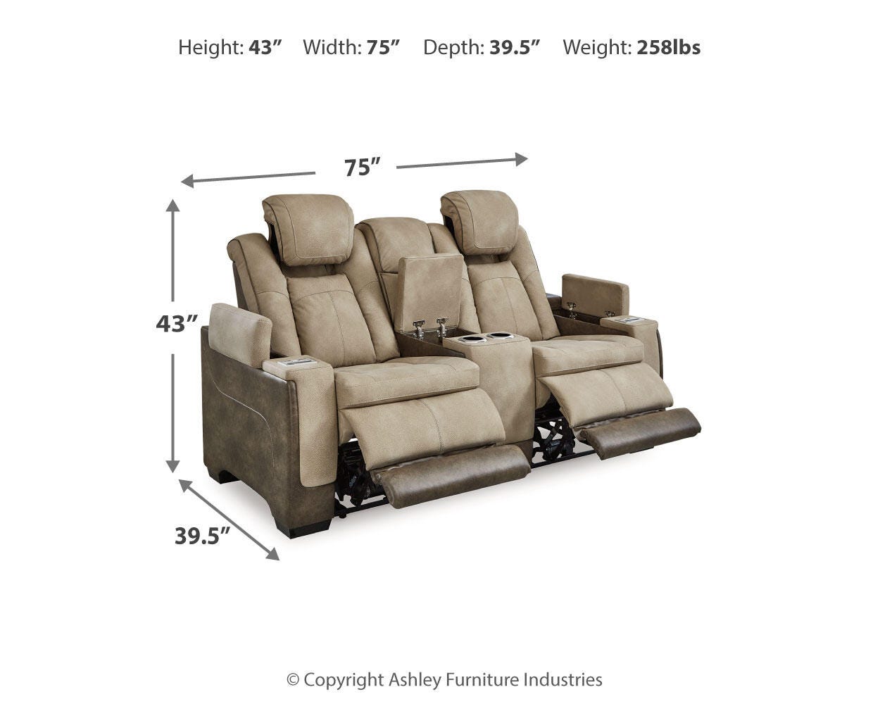 Next-Gen Durapella Power Reclining Loveseat and Power Recliner