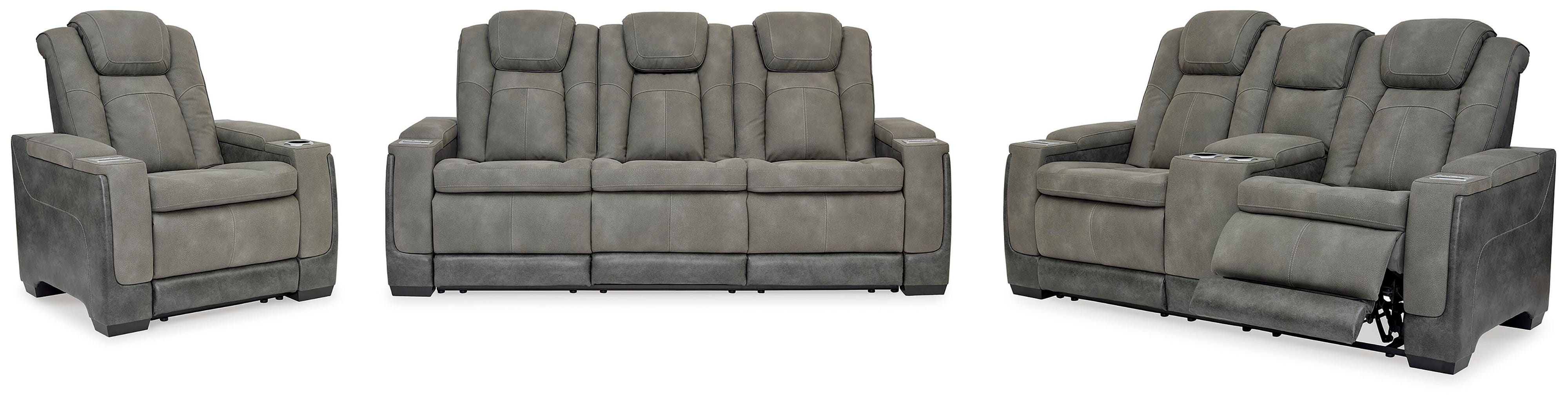 Next-Gen Durapella Performance Fabric Dual Power Reclining Sofa, Loveseat, and Recliner