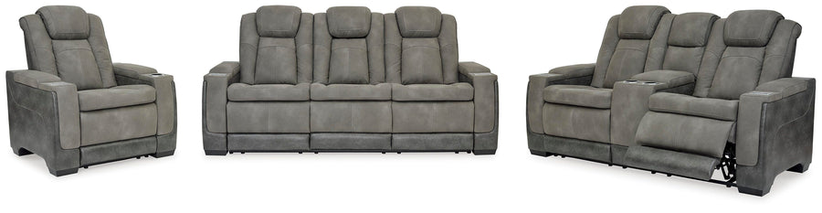Next-Gen Durapella Performance Fabric Dual Power Reclining Sofa, Loveseat, and Recliner