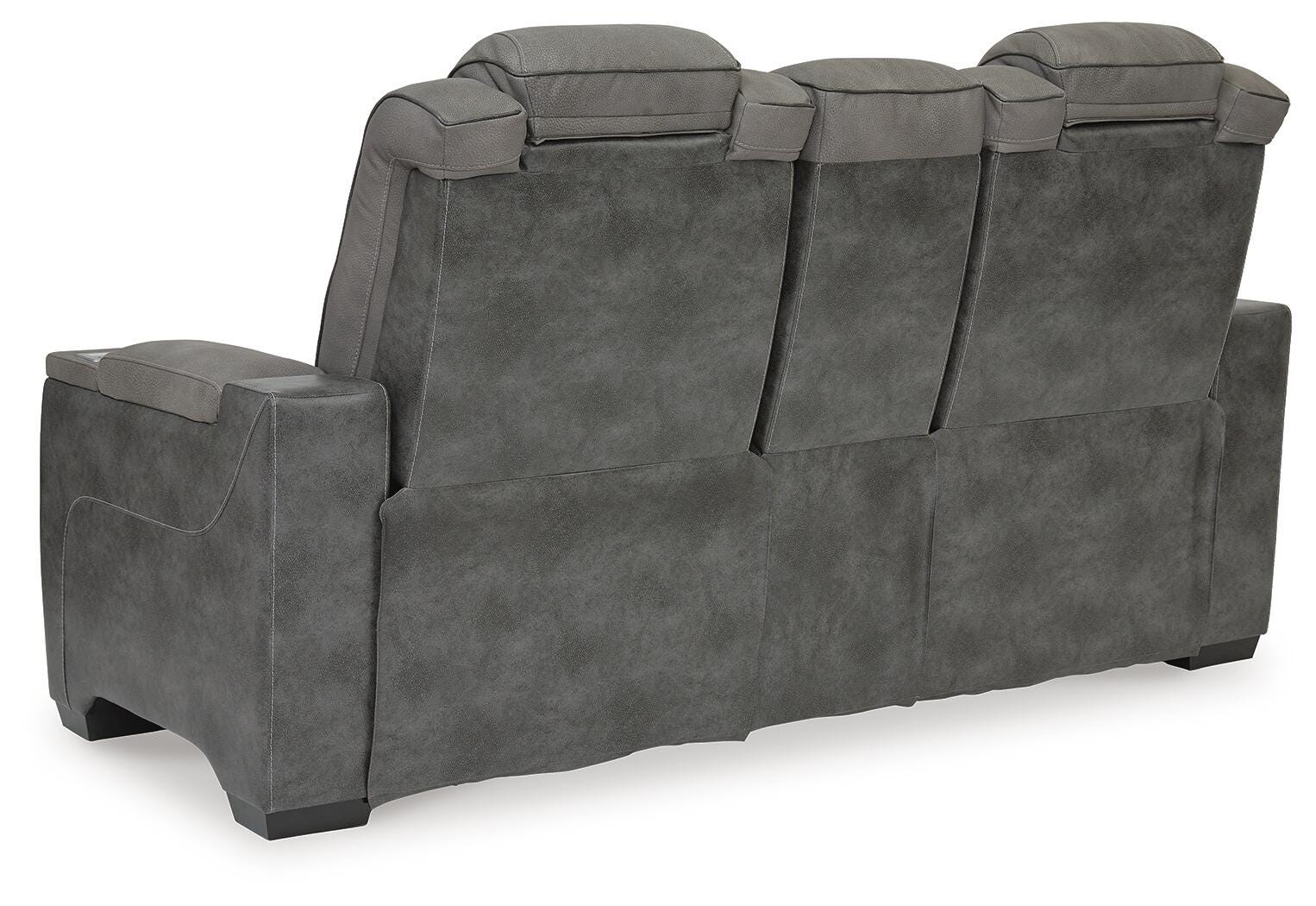 Next-Gen Durapella Power Reclining Loveseat with Console