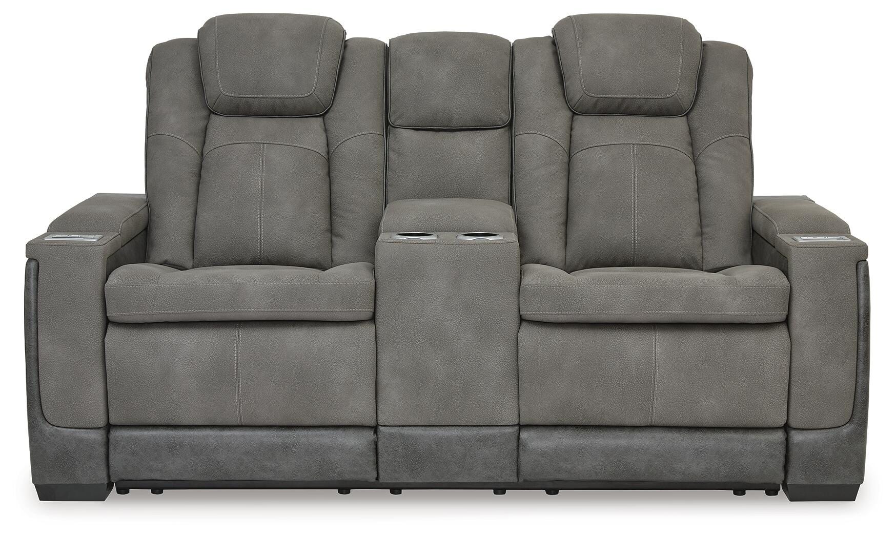 Next-Gen Durapella Power Reclining Loveseat with Console