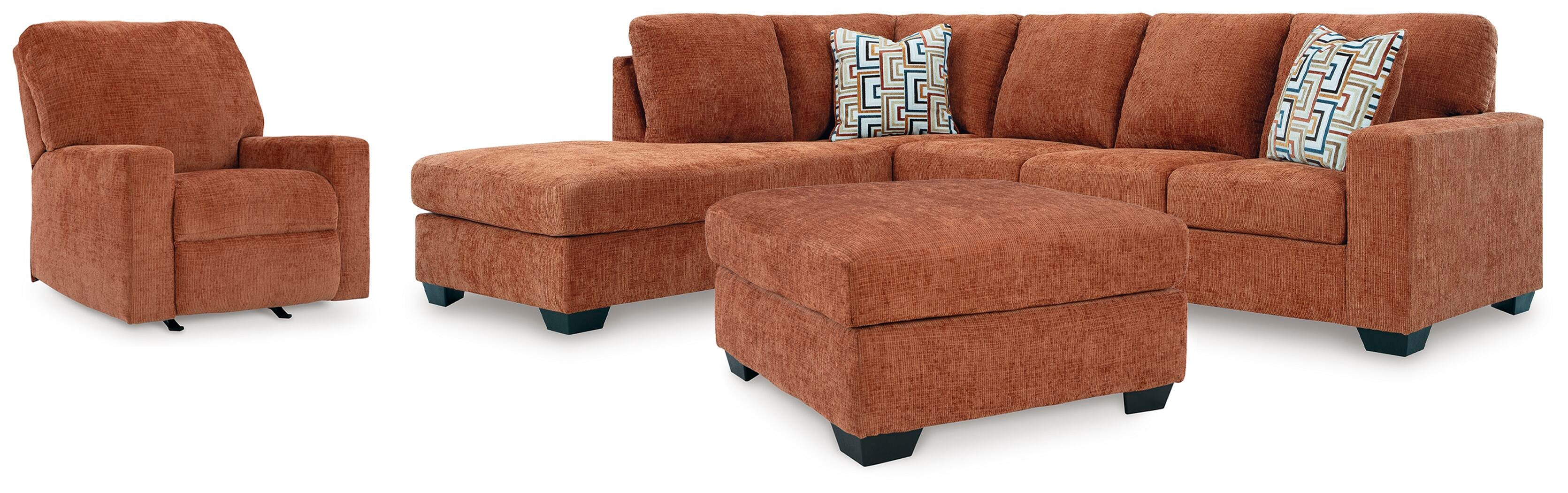Aviemore 2-Piece Sectional with Chaise, Recliner and Ottoman