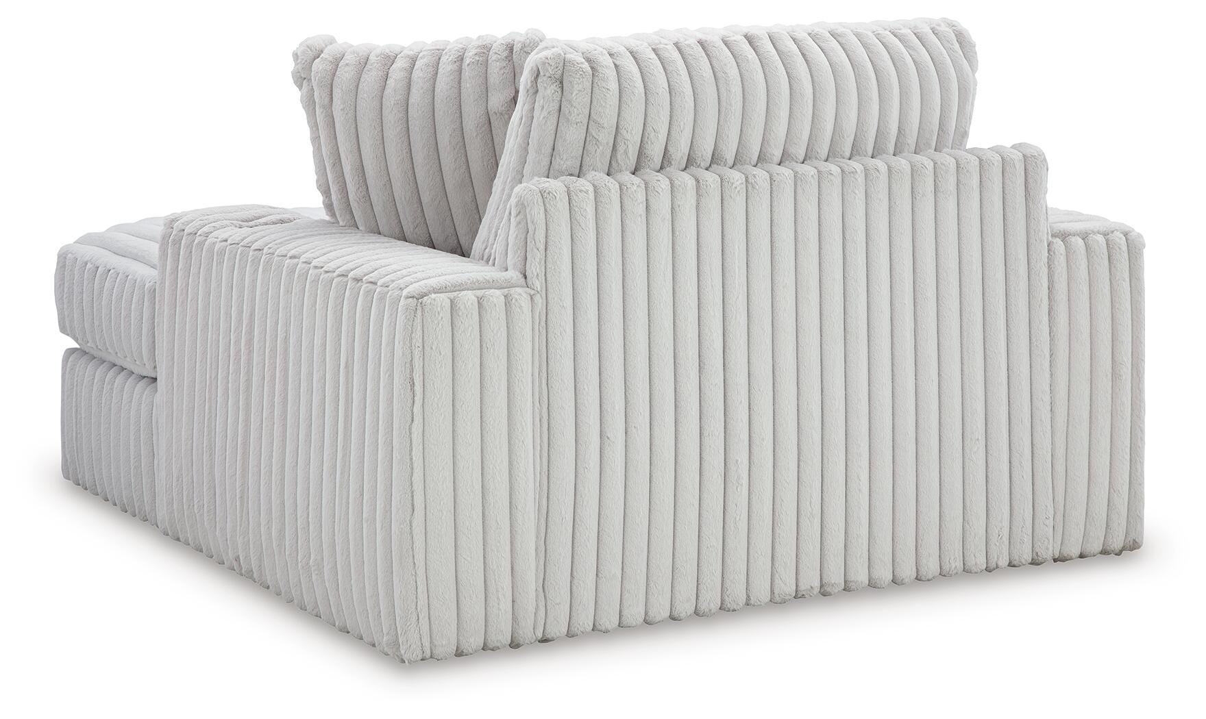 Stupendous 4-Piece Sectional, Oversized Chaise and Ottoman