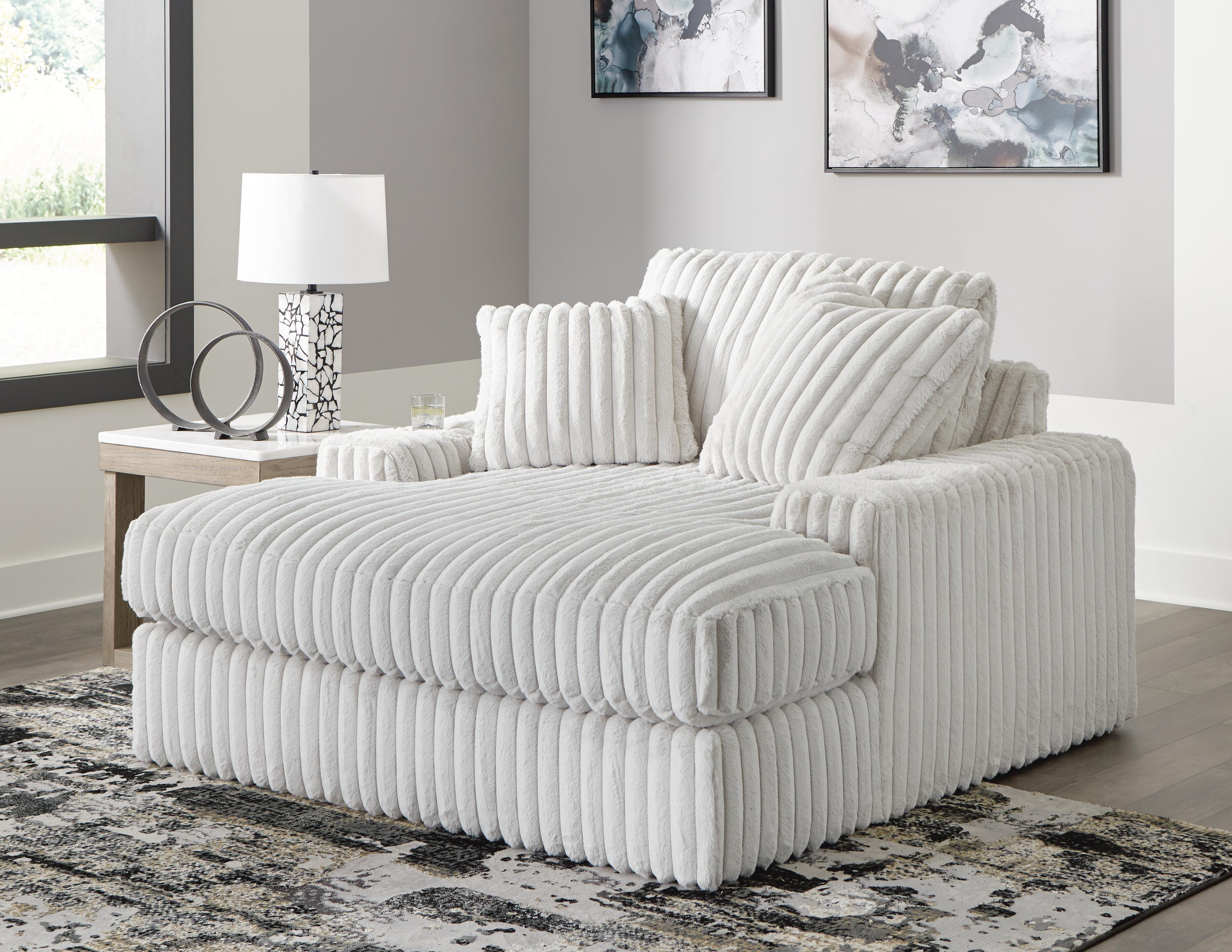 Stupendous 4-Piece Sectional, Oversized Chaise and Ottoman