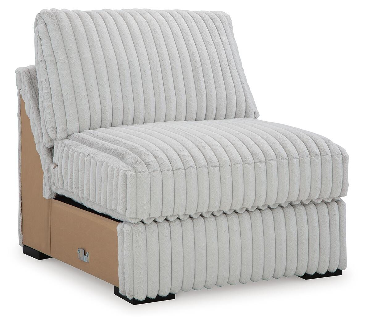 Stupendous 4-Piece Sectional, Oversized Chaise and Ottoman