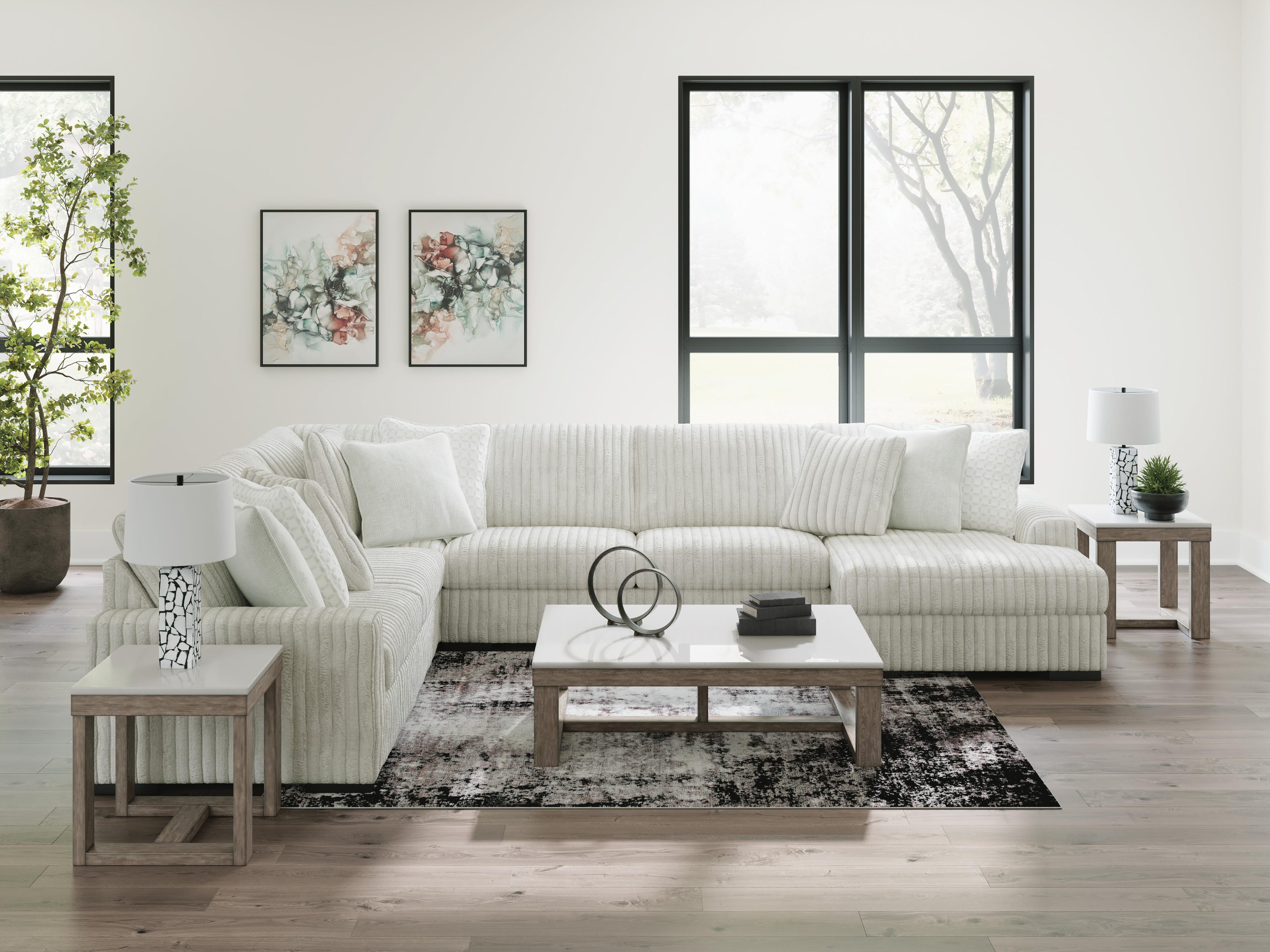 Stupendous 5-Piece Sectional with Chaise
