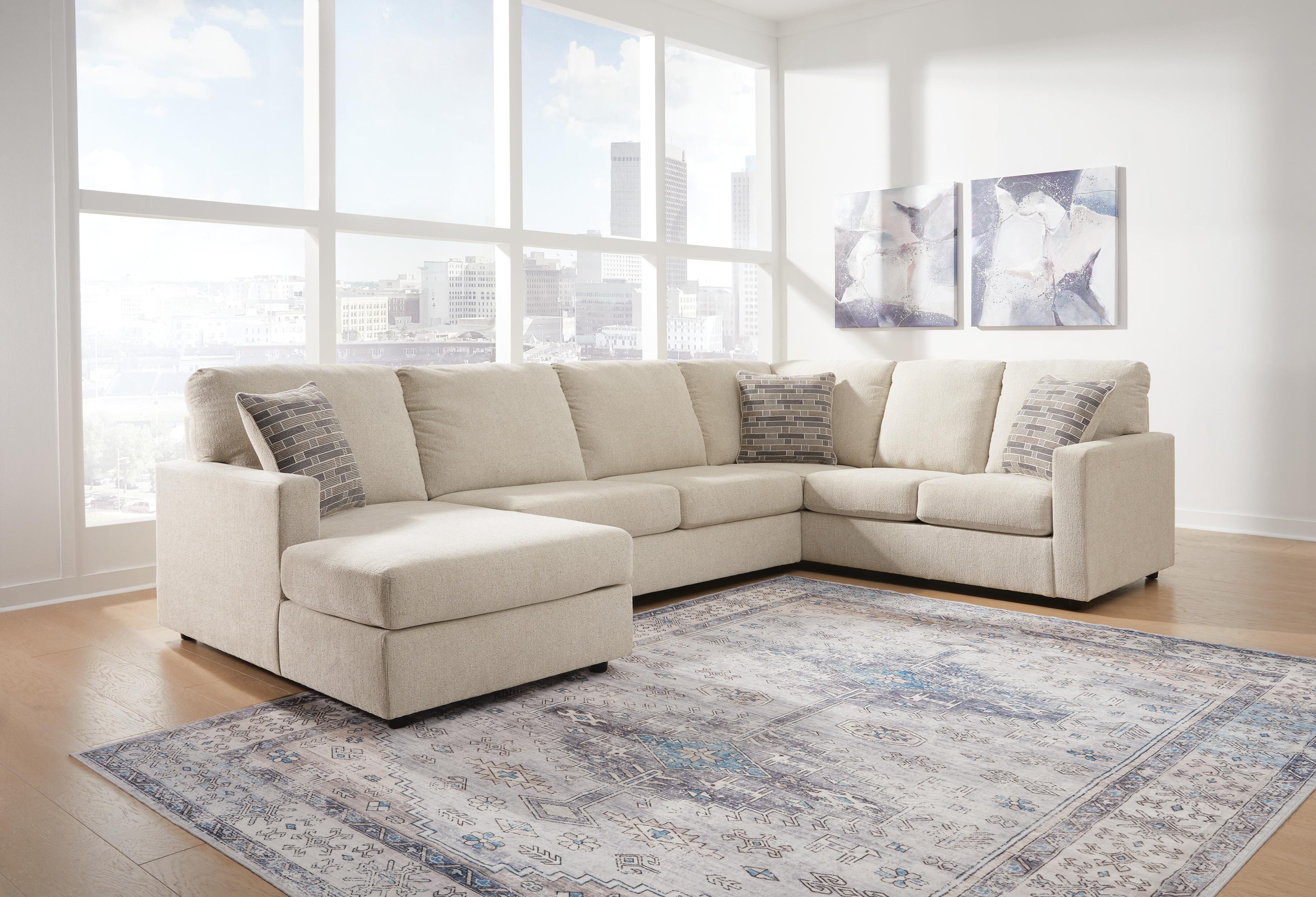 Edenfield 3-Piece Sectional with Ottoman