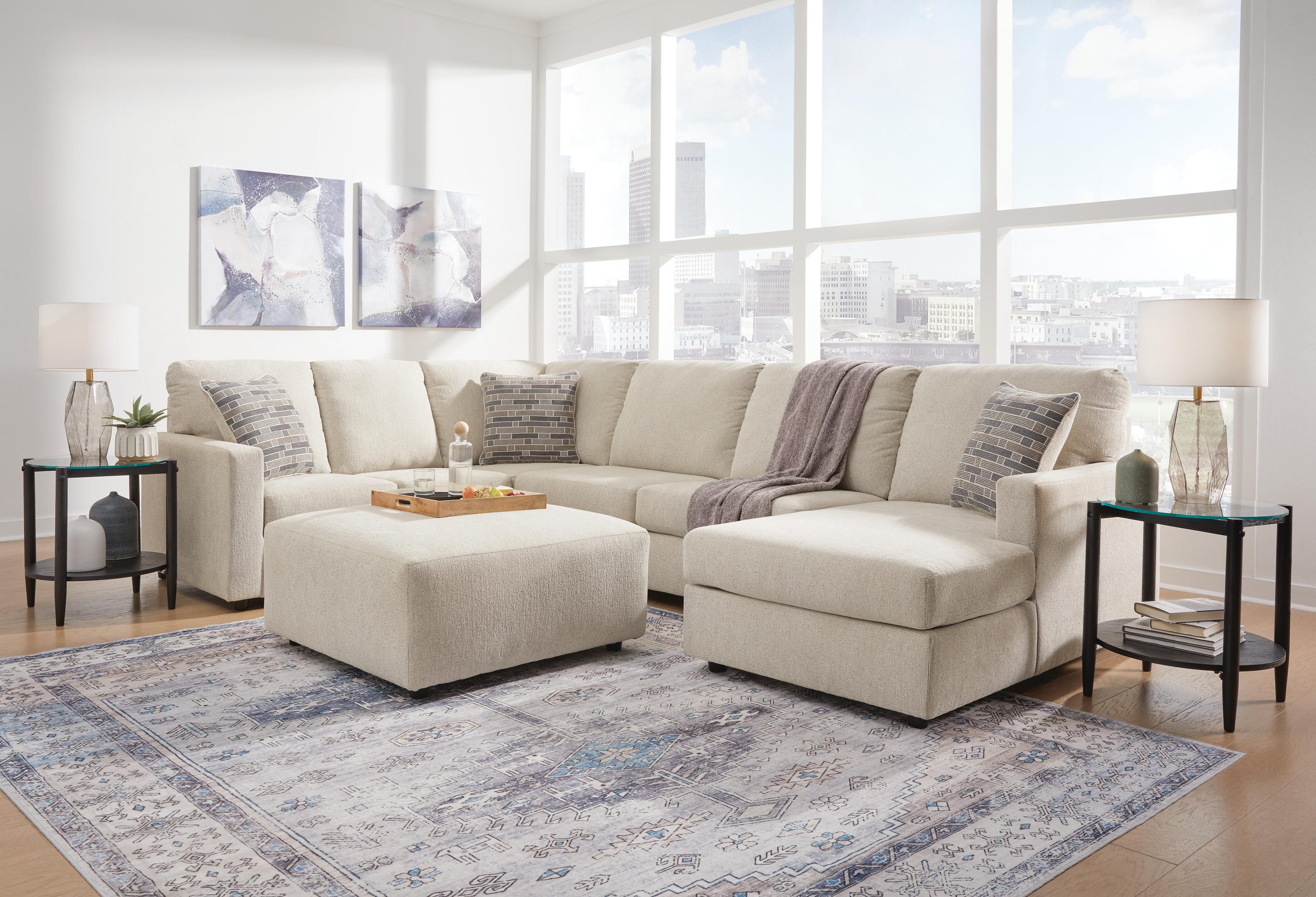 Edenfield 3-Piece Sectional with Ottoman