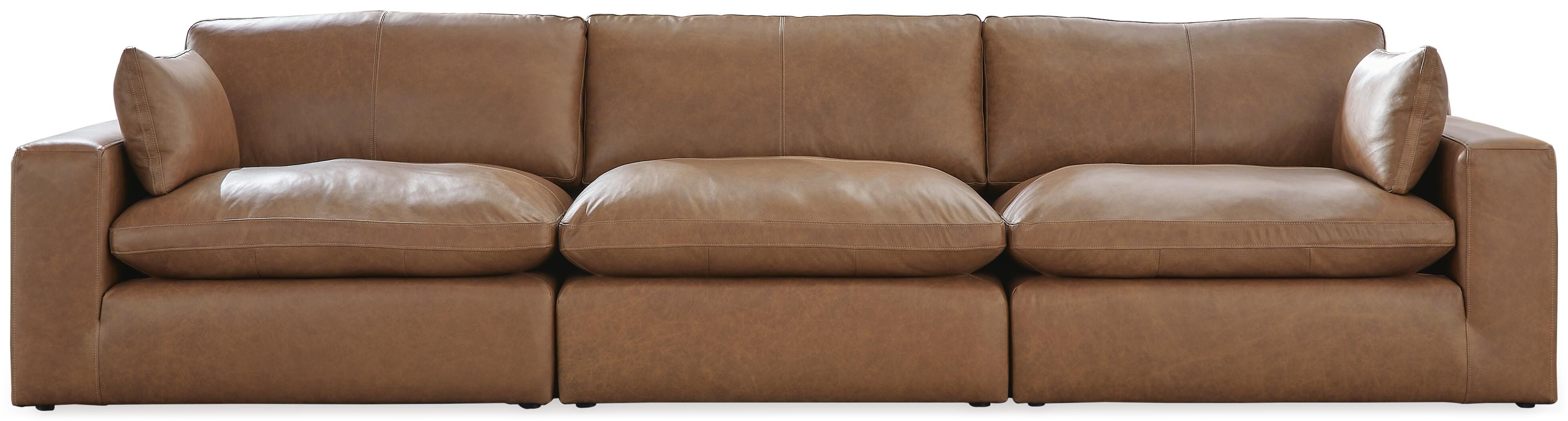 Emilia Leather Modular Sofa and Loveseat