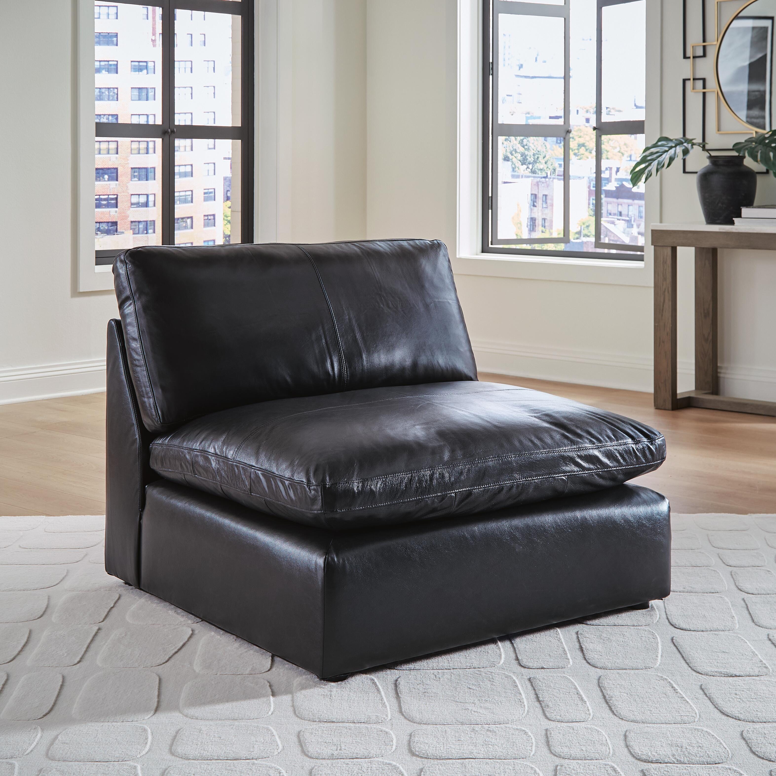 Emilia Leather Modular Sofa and Loveseat