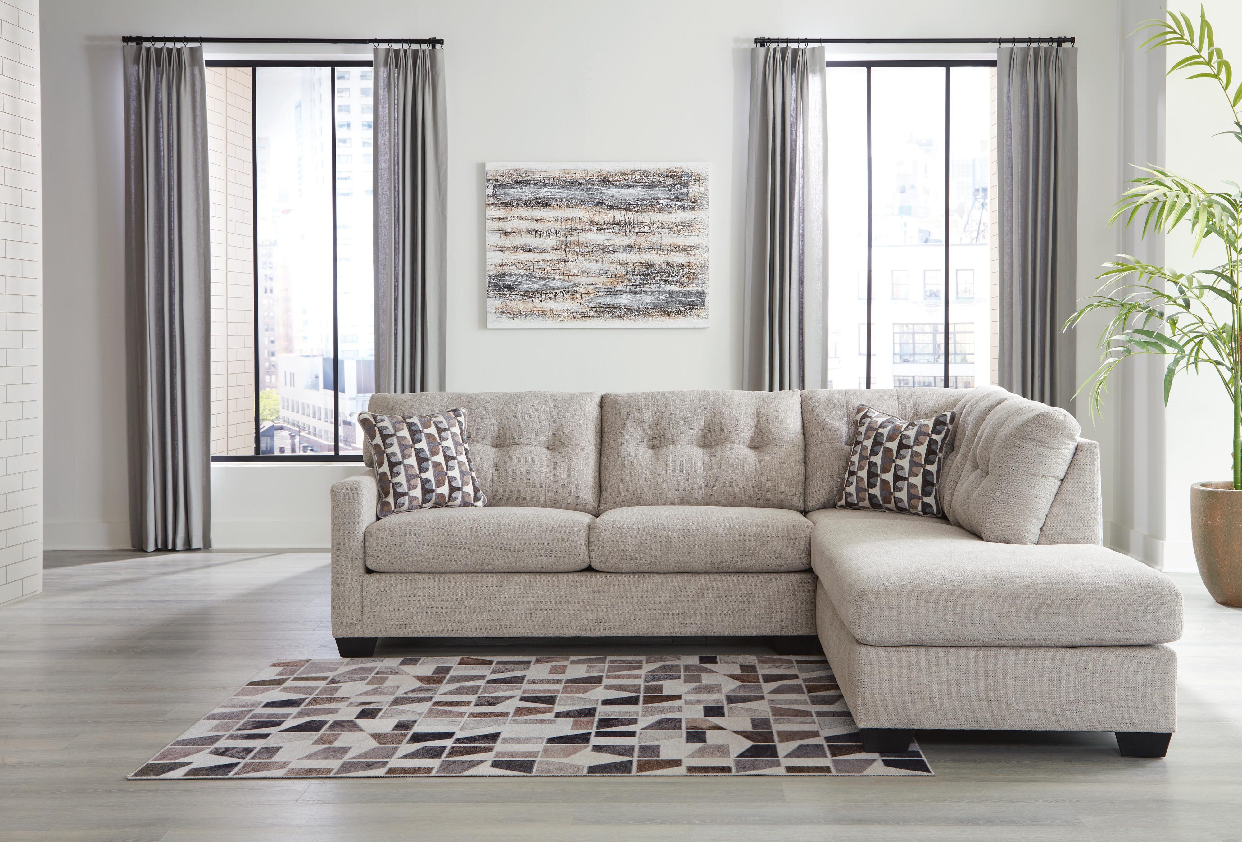 Penrose 2-Piece Sectional with Ottoman