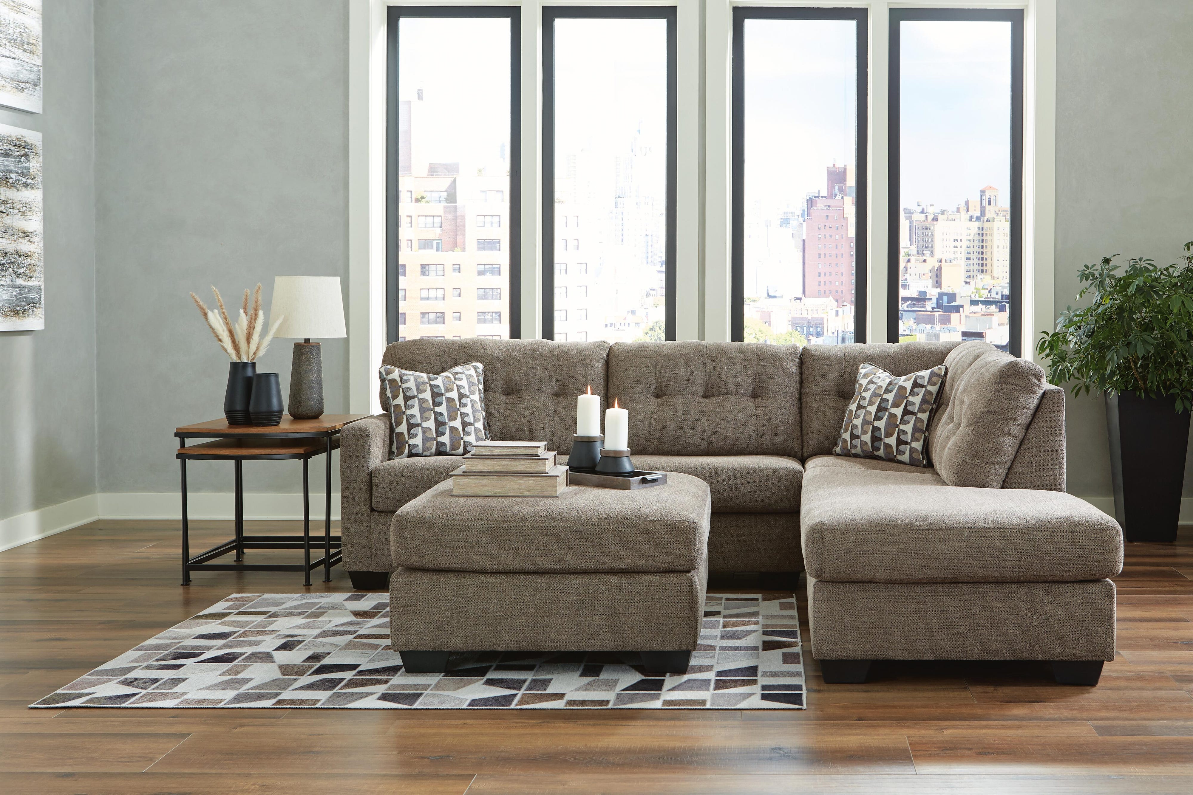 Mahoney 2-Piece Sectional with Ottoman