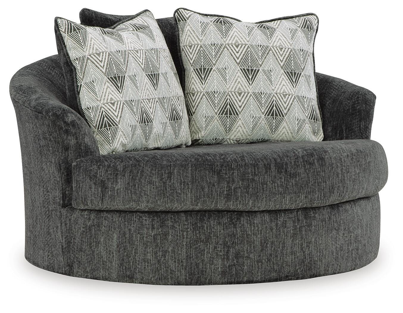 Biddeford 2-Piece Sectional and Oversized Swivel Accent Chair