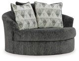 Biddeford 2-Piece Sectional and Oversized Swivel Accent Chair