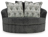 Biddeford 2-Piece Sectional and Oversized Swivel Accent Chair