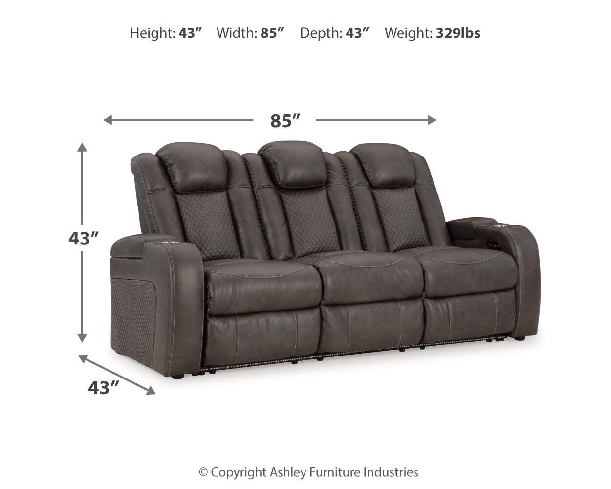 Fyne-Dyme Power Sofa, Loveseat and Recliner