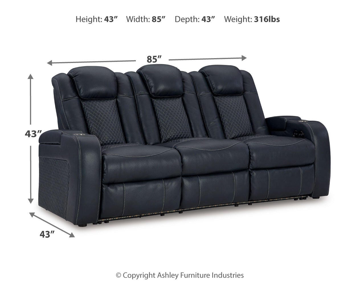 Fyne-Dyme Power Sofa, Loveseat and Recliner