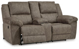 Laresview Reclining Loveseat with Console