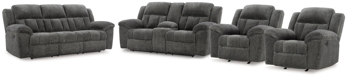 Frohn Reclining Sofa and Loveseat and 2 Recliners