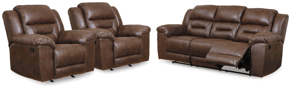 Stoneland Reclining Sofa and 2 Recliners