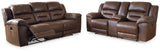 Stoneland Power Reclining Sofa and Loveseat Set