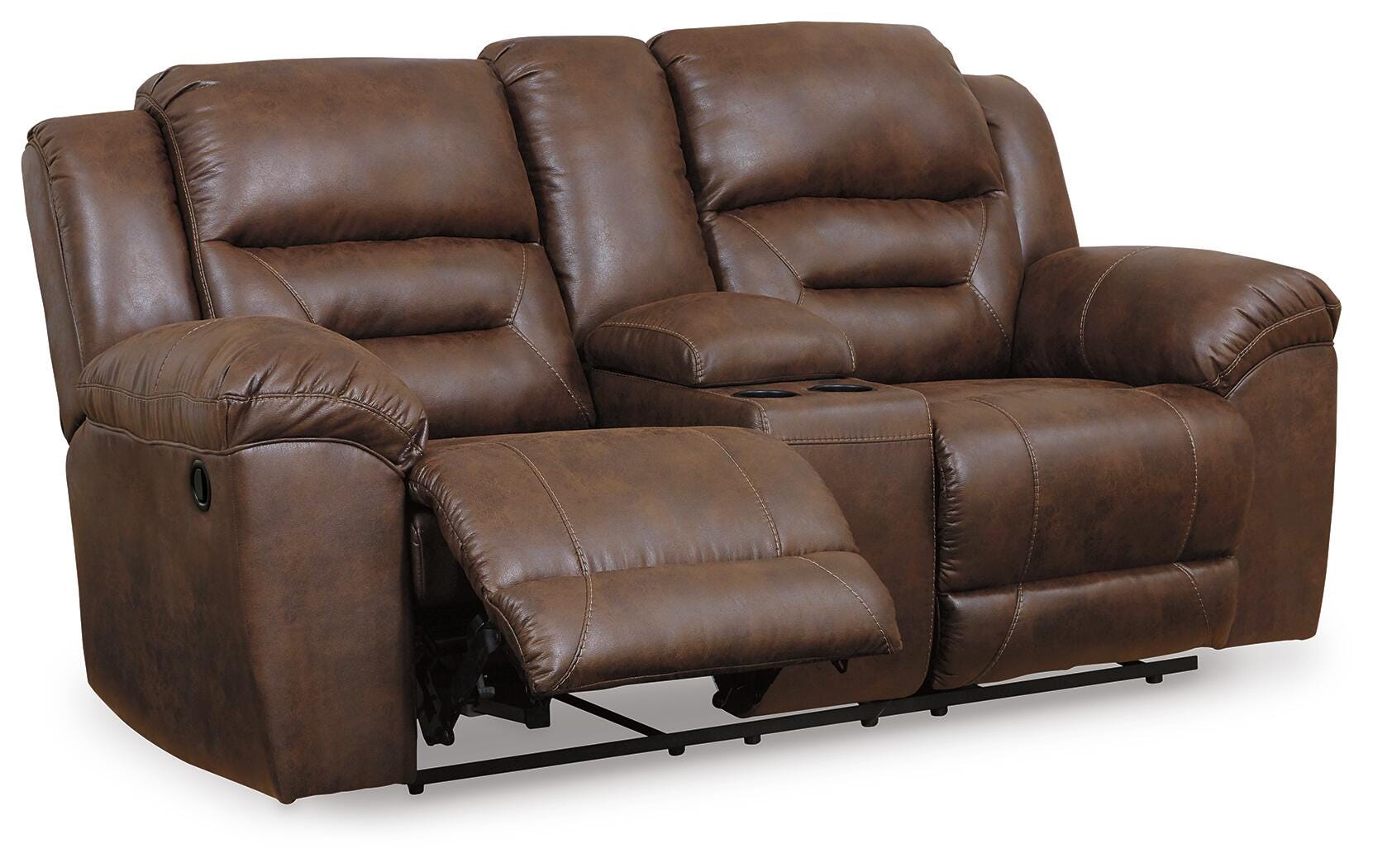 Stoneland Manual Reclining Sofa and Loveseat Set