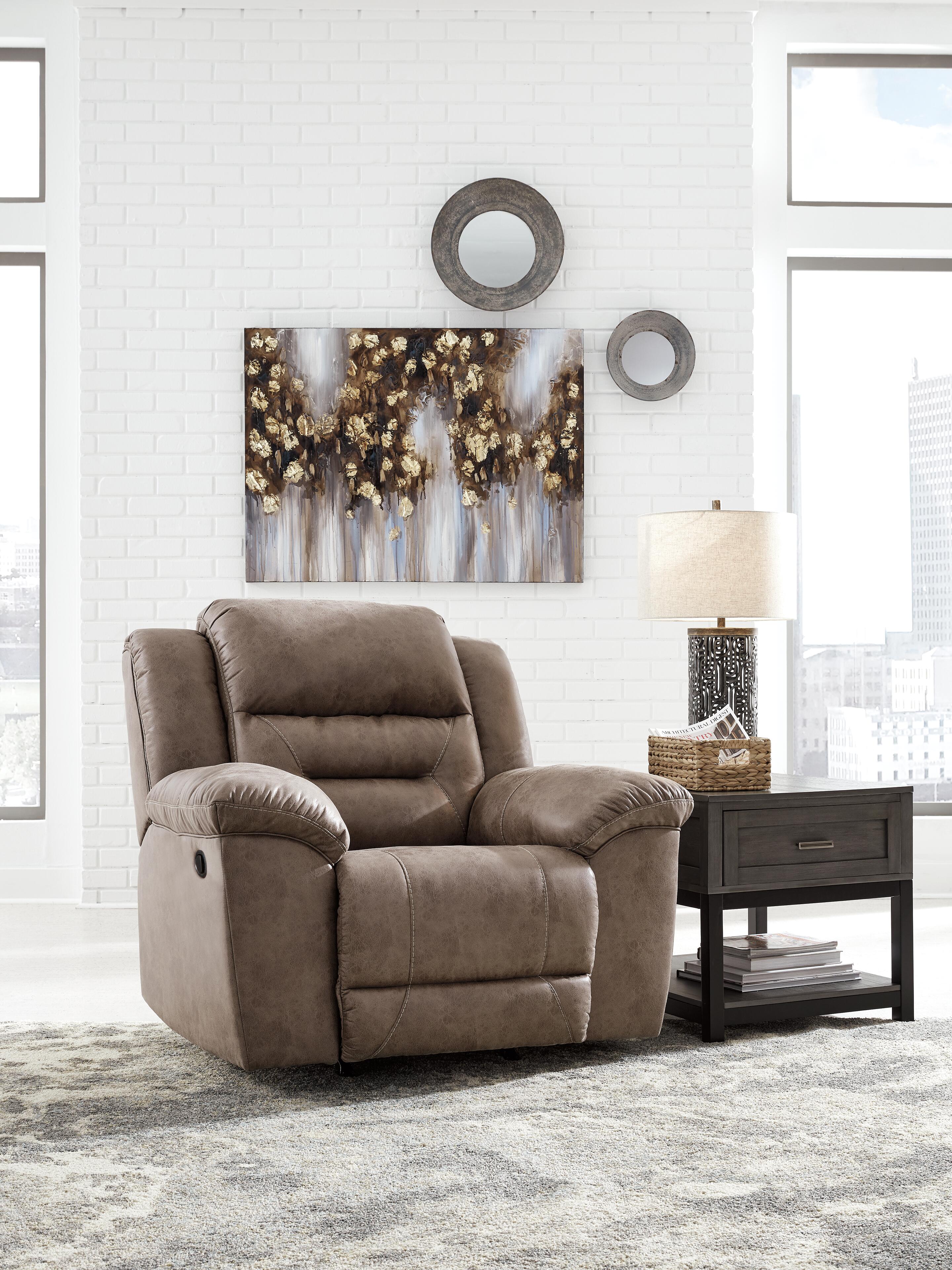 Stoneland Power Reclining Sofa and Manual Recliner