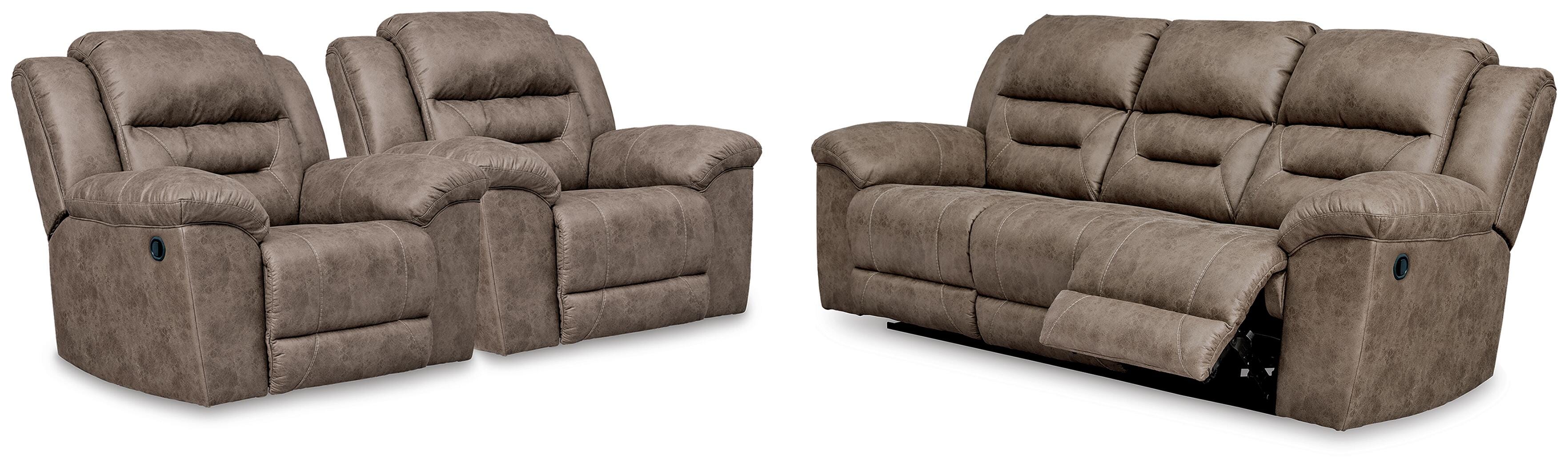 Stoneland Reclining Sofa and 2 Recliners