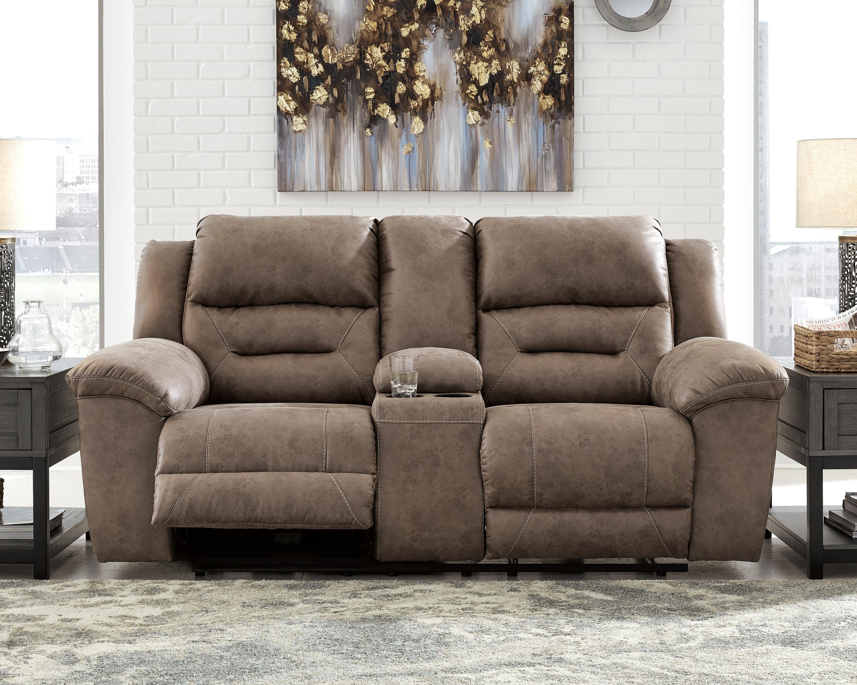 Stoneland Reclining Loveseat with Console