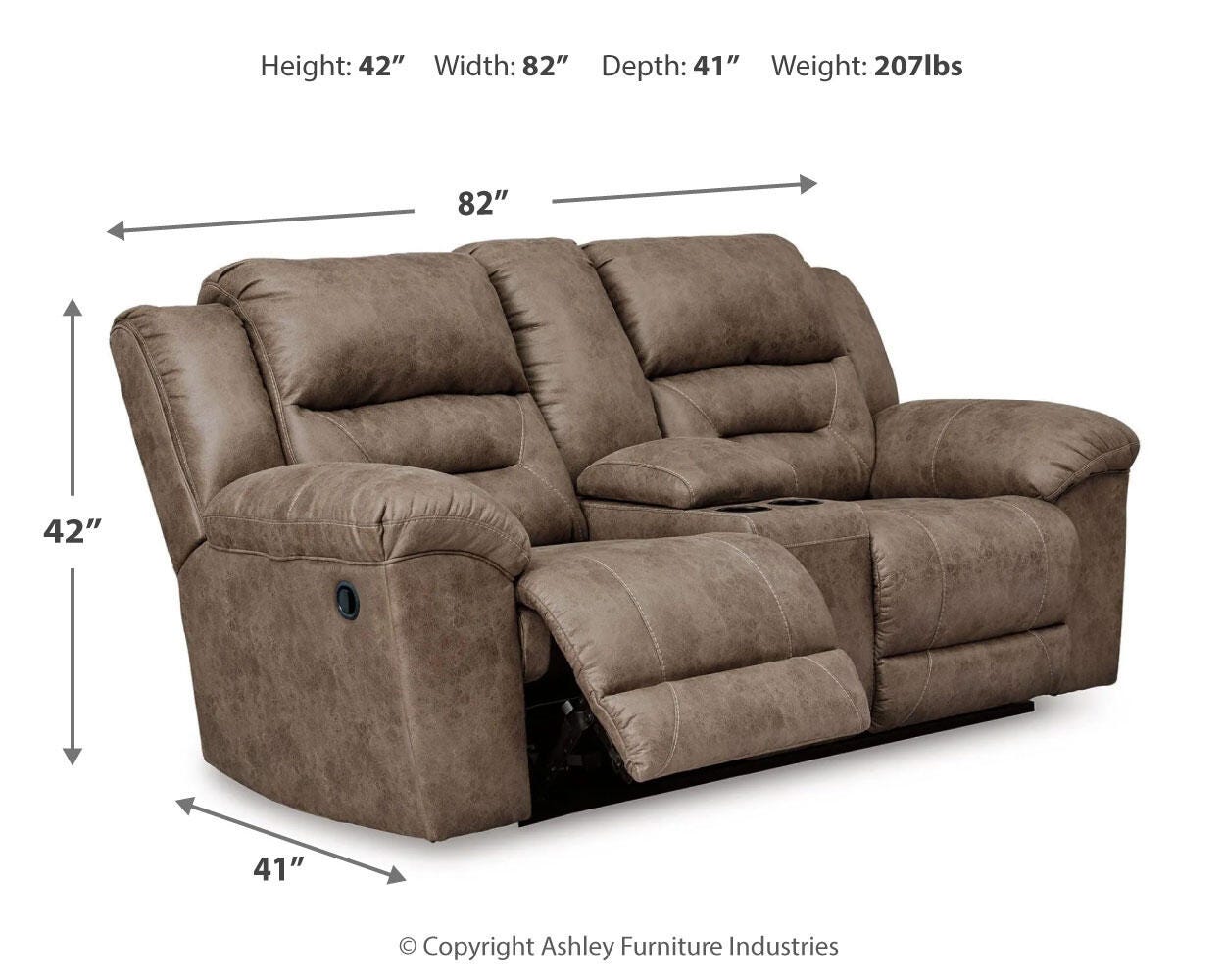 Stoneland Reclining Loveseat and Power Recliner