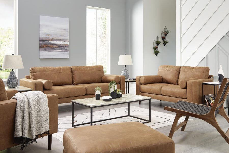 Telora Sofa, Loveseat, Chair and Ottoman