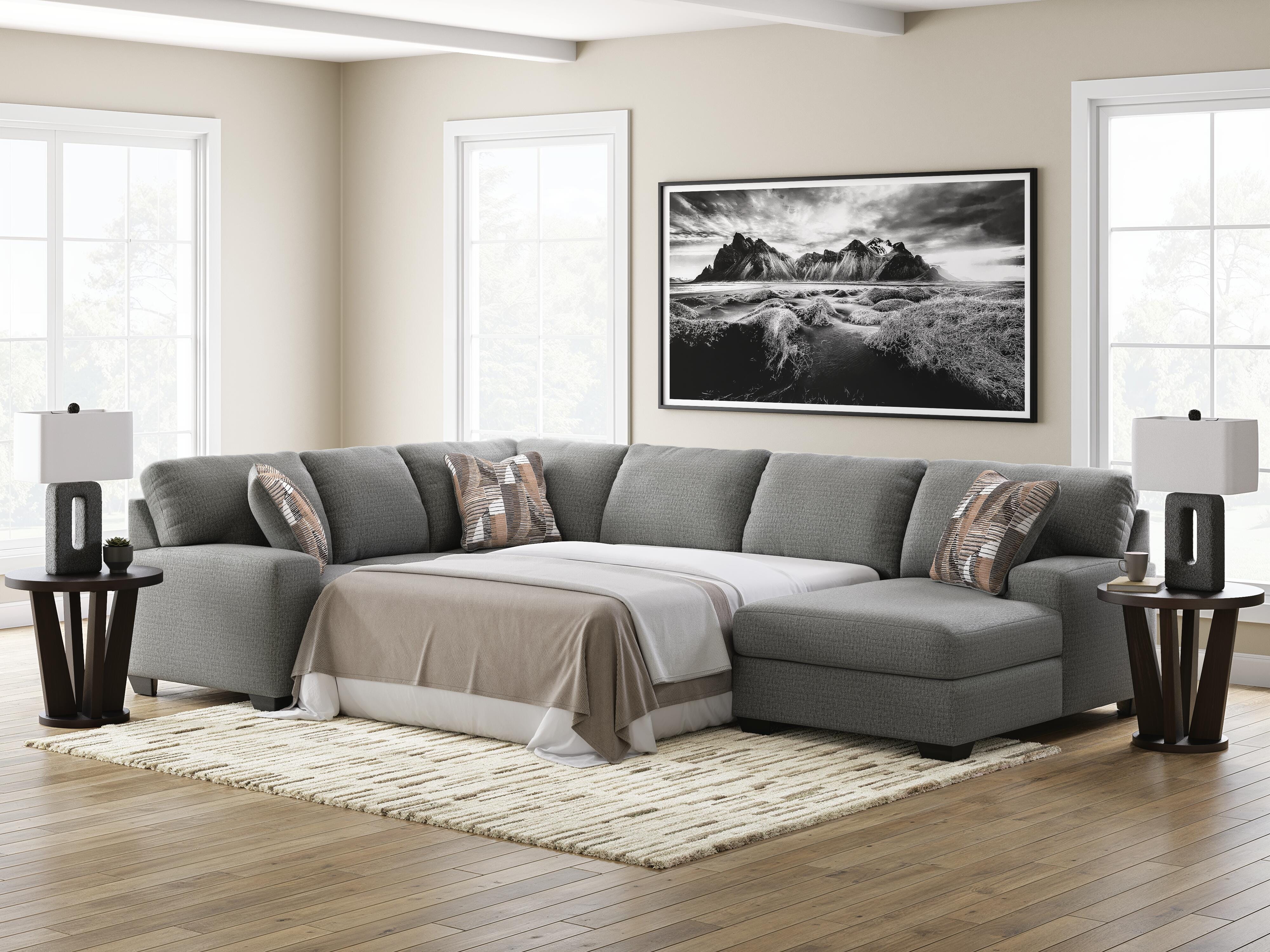 Clarington 3-Piece Sleeper Sectional with Chaise