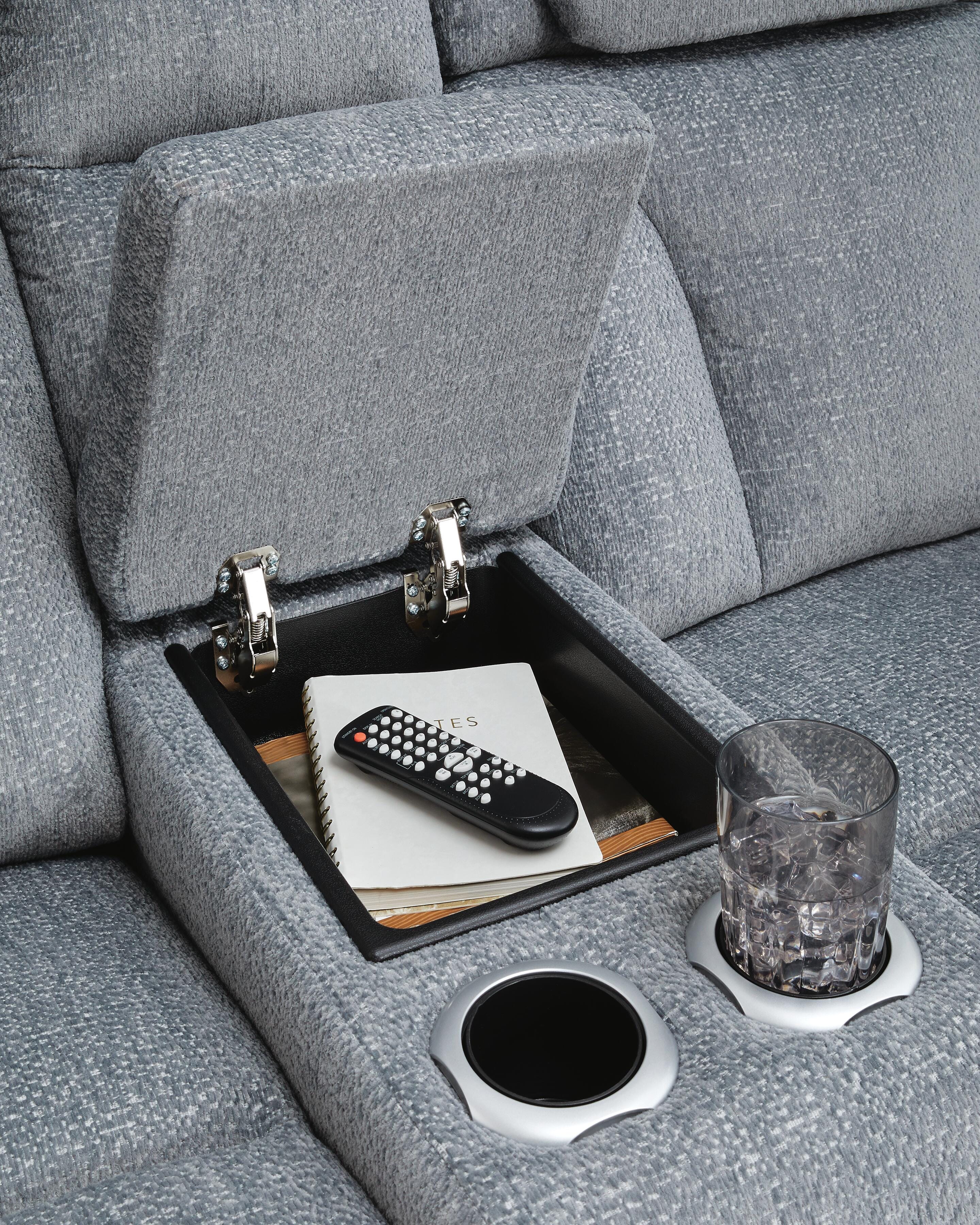 Studio Cave Power Reclining Loveseat with Console